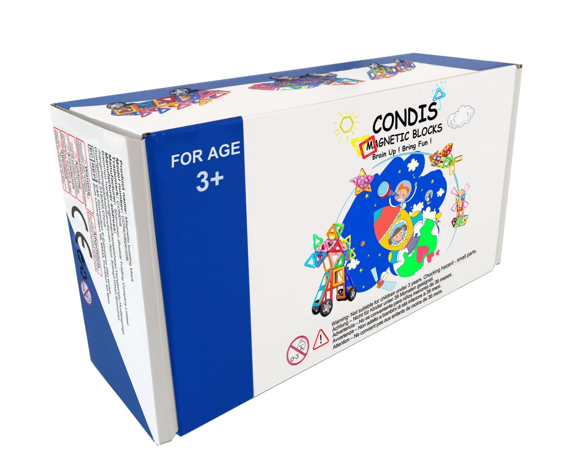 Set di Blocchi Magnetici Magplayer, Gioco di Costruzione per Bambini, Giocattoli Set di Blocchi Magnetici Magplayer, Gioco di Costruzione per Bambini, Giocattoli