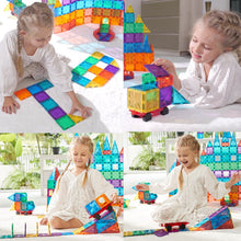 Carica l&#39;immagine nel visualizzatore di Gallery, Condis Magnetic Building Tiles for Kids 101 pcs, Magnetic Blocks Set Construction STEM Magnets Toys for Children Boys and Girls Age 3 4 5 6 7 Year Old - Condistoys

